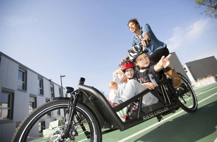 Lastenrad für Kindertransport