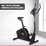 HAMMER 4862 Ergometer Cardio XT6 BT, leises Fitnessfahrrad mit tiefem Einstieg und Comfort-Sattel, 13 kg Schwungmassensystem, Bluetooth & App-Steuerung, 130 kg Benutzergewicht, 93 x 51 x 150 cm - 8