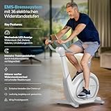 Skandika Ergometer Abisko Weltneuheit | Premium EMS-Widerstand, Smarter Heimtrainer App Steuerung, Automatische Lenker & Satteleinstellung, 36 Widerstandsstufen | Fahrrad Hometrainer für Zuhause - 7